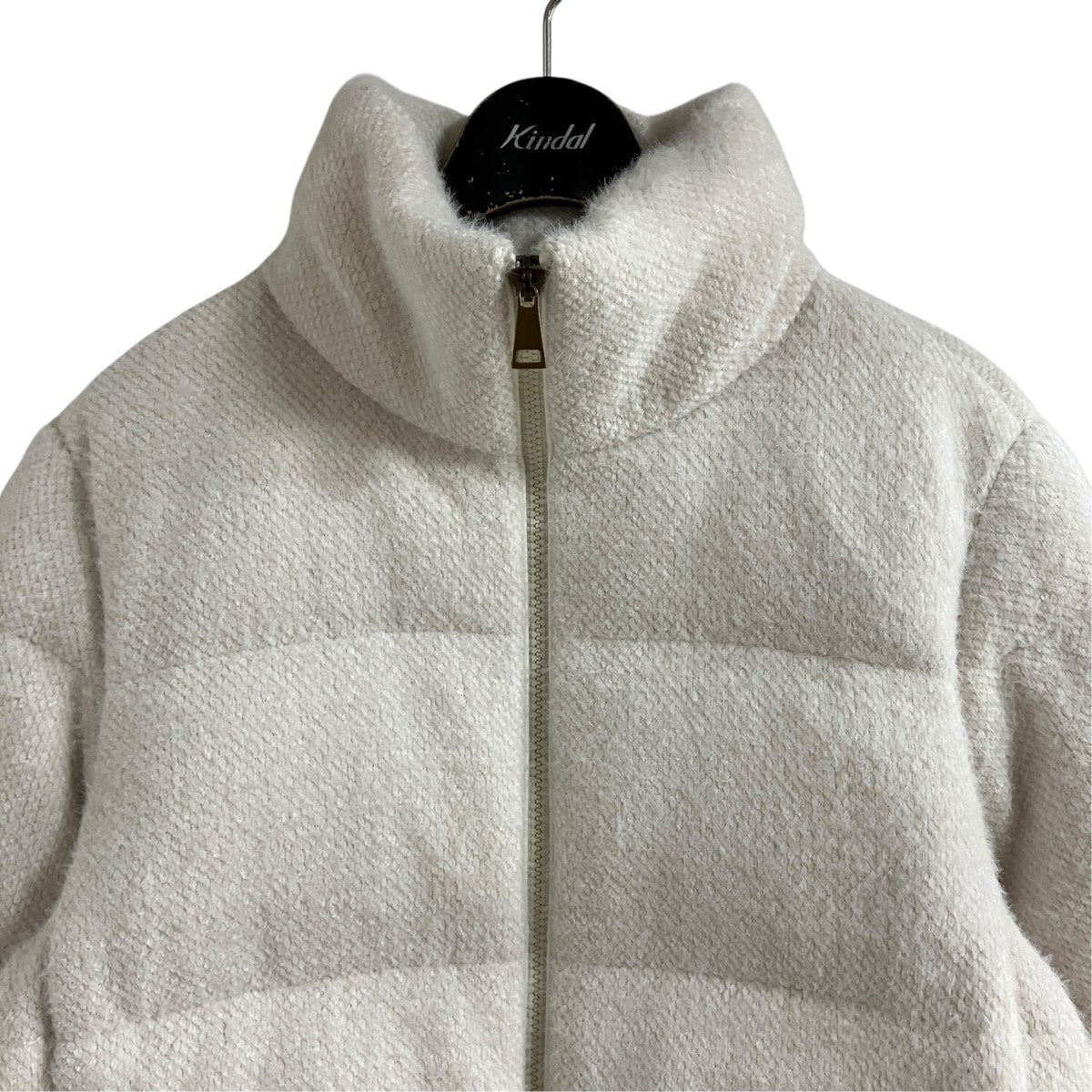 MONCLER ツイードダウンジャケット 古着・中古-2枚目のアイテム画像
