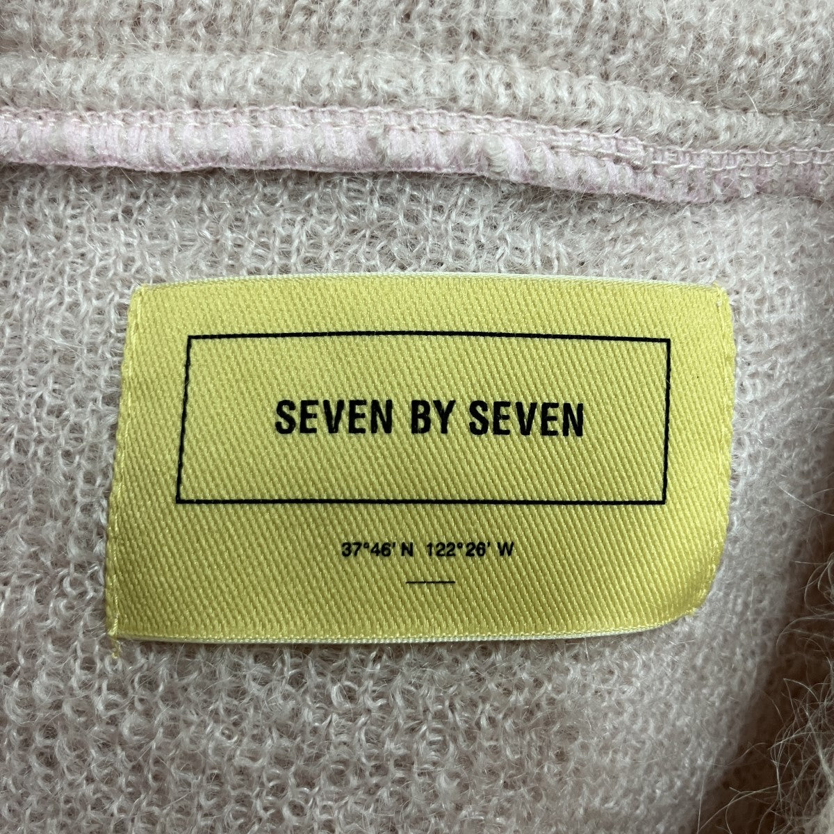 SEVEN BY SEVEN ジップアップモヘヤニットセーター カーディガン 古着・中古-5枚目のアイテム画像