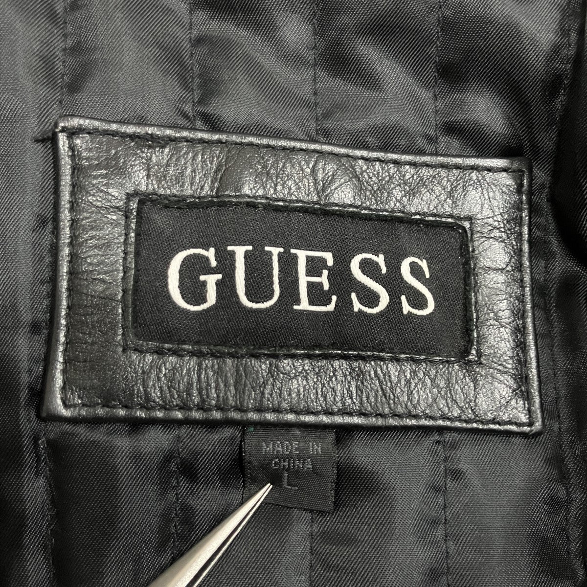 GUESS レザージャケット 古着・中古-5枚目のアイテム画像