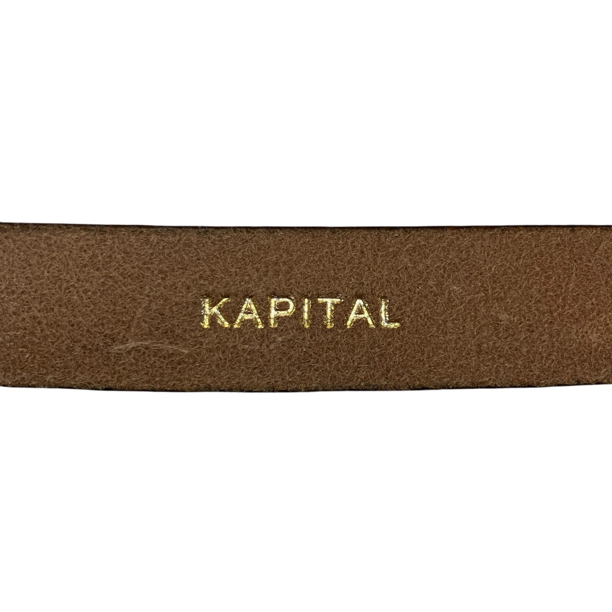 KAPITAL オイルレザースタッズディスコバックルベルト 古着・中古-7枚目のアイテム画像
