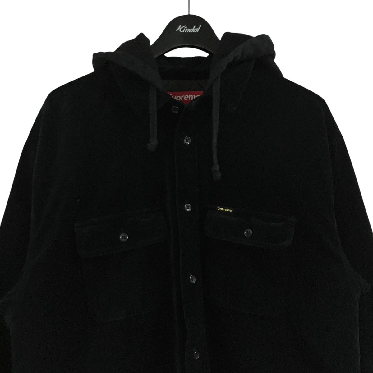 Supreme ベロアシャツパーカー 古着・中古-2枚目のアイテム画像