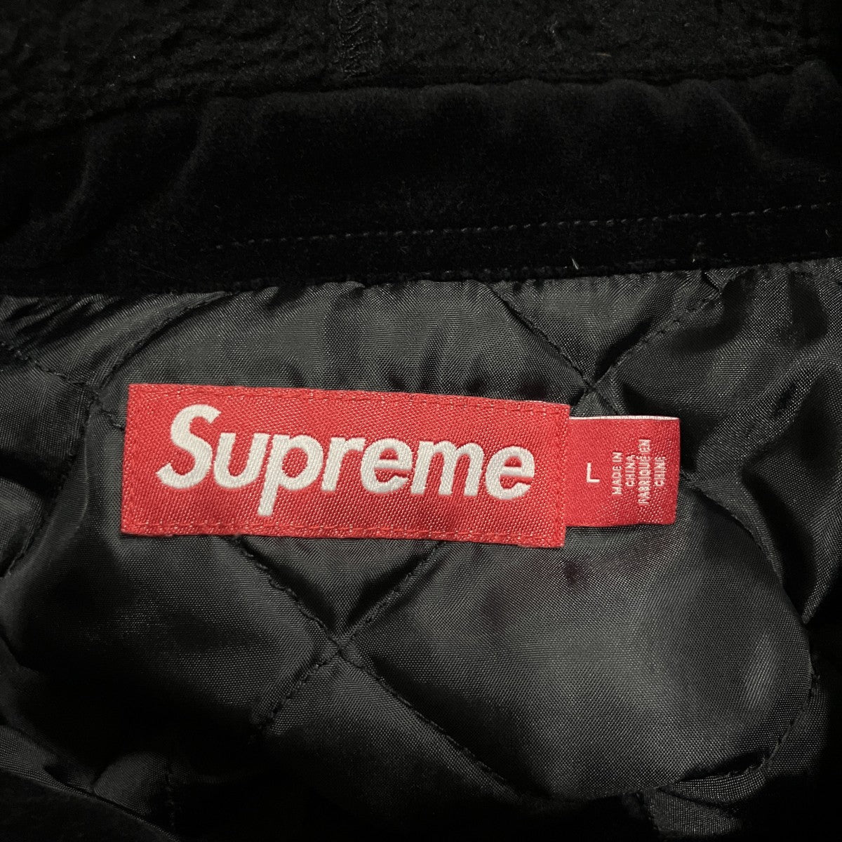 Supreme ベロアシャツパーカー 古着・中古-5枚目のアイテム画像