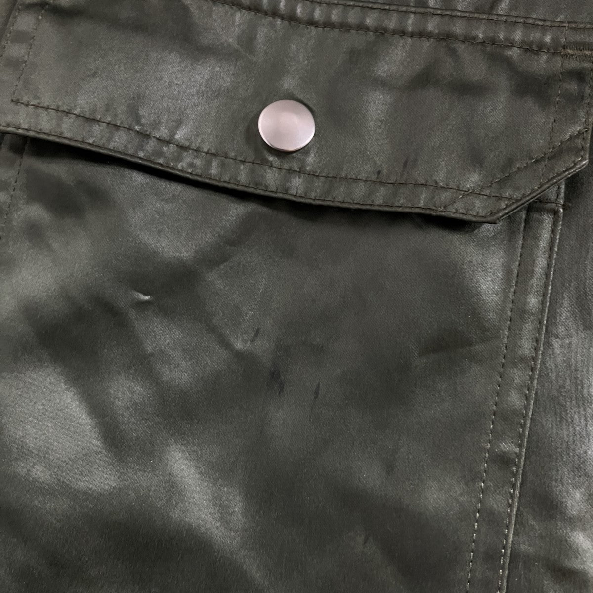 RICK OWENS サテンアウターシャツ 古着・中古-3枚目のアイテム画像
