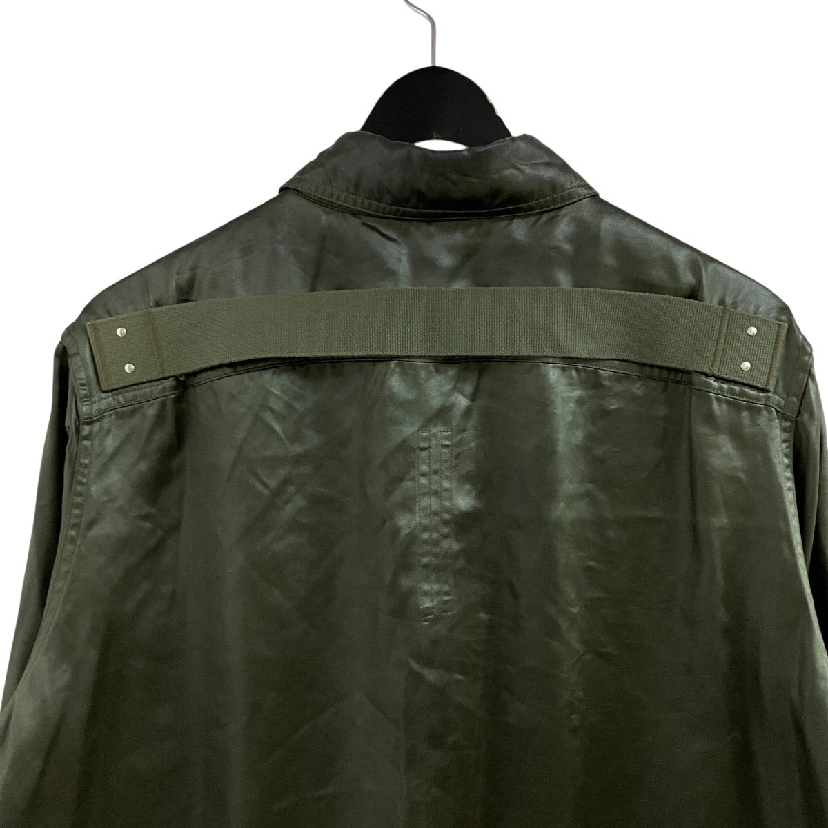 RICK OWENS サテンアウターシャツ 古着・中古-6枚目のアイテム画像