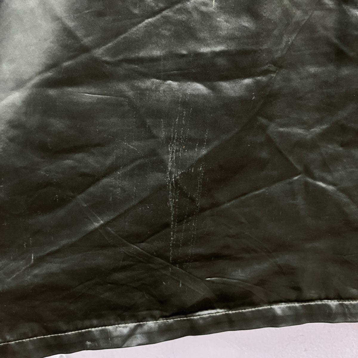 RICK OWENS サテンアウターシャツ 古着・中古-7枚目のアイテム画像