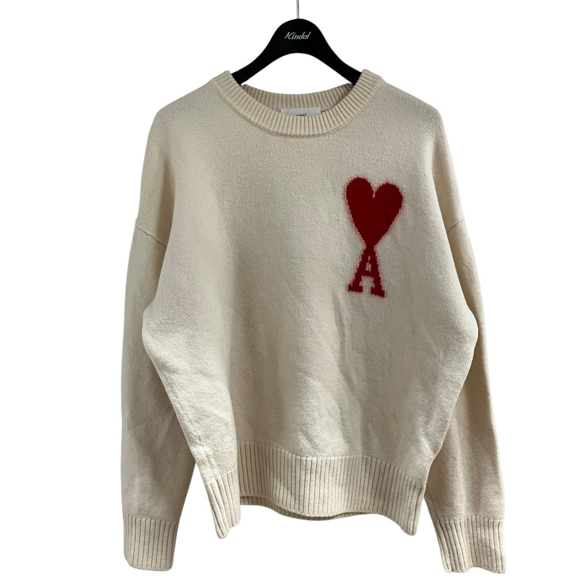AMI Alexandre Mattiussi ハートロゴニットセーター 古着・中古-1枚目のアイテム画像