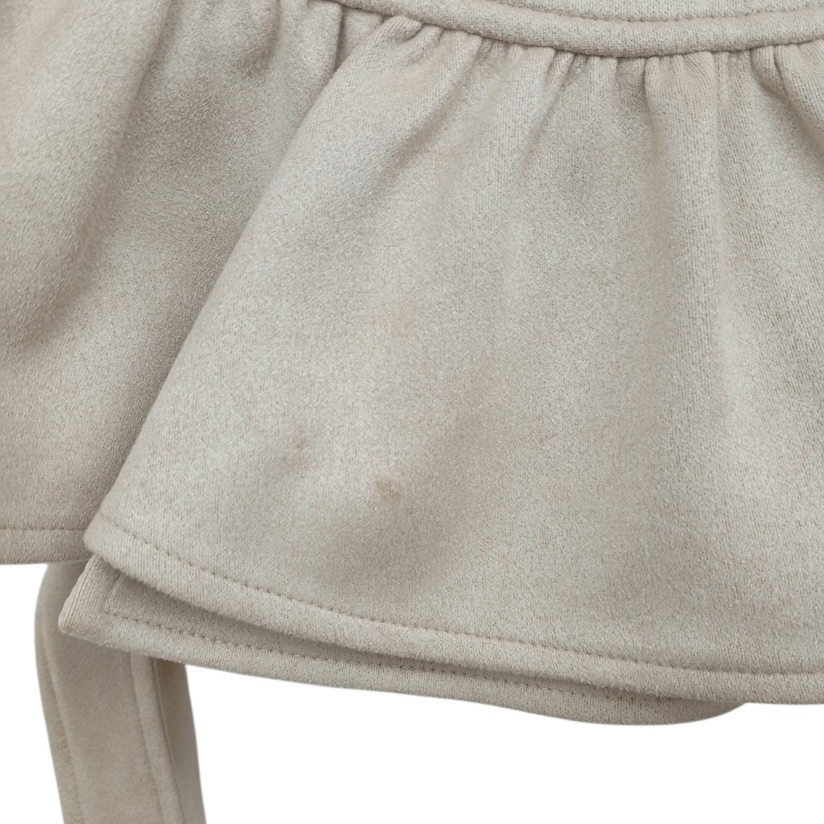 ヘムフレアスウェードケープジャケット112633001