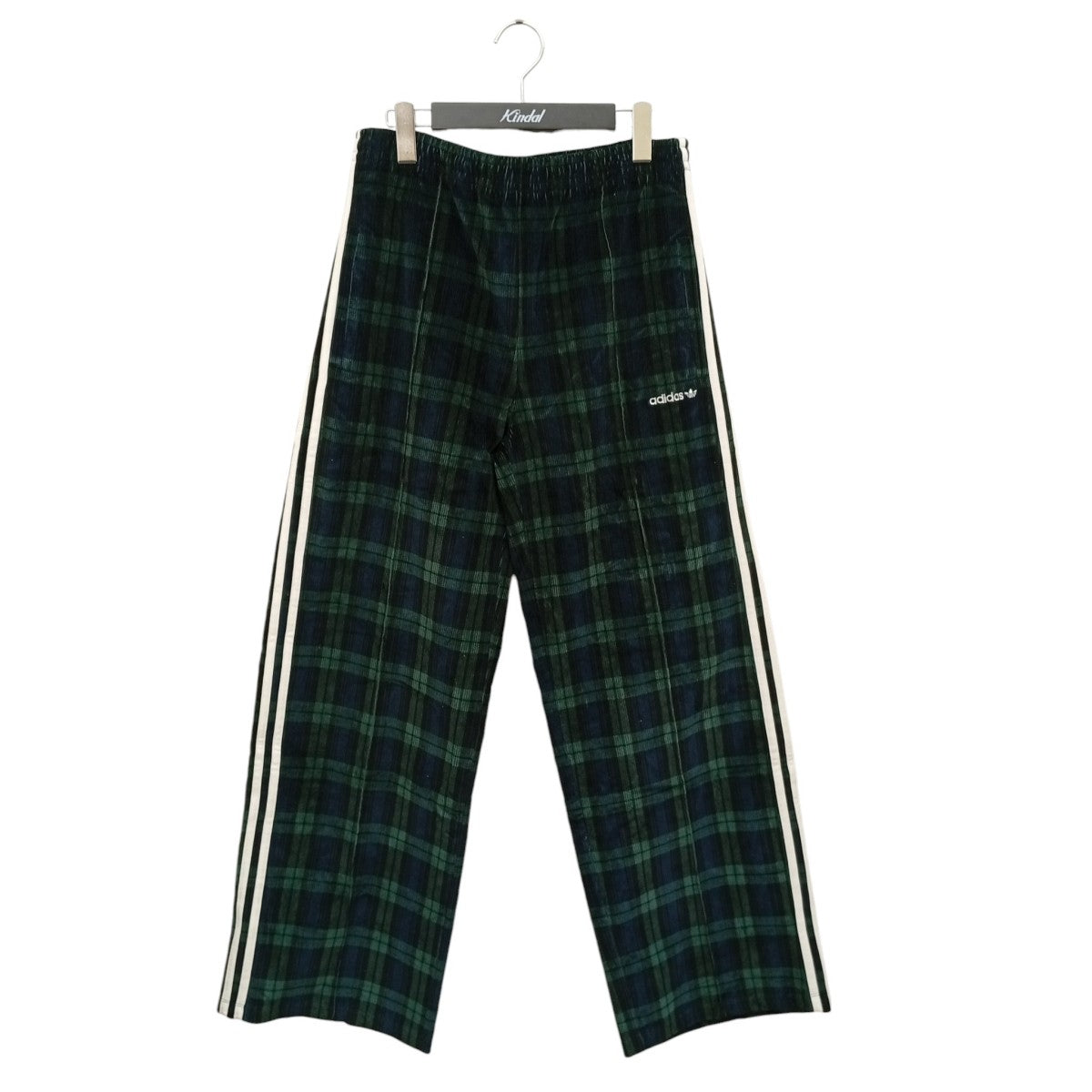 ADIDAS チェックコーデュロイパンツIX7415 古着・中古-1枚目のアイテム画像