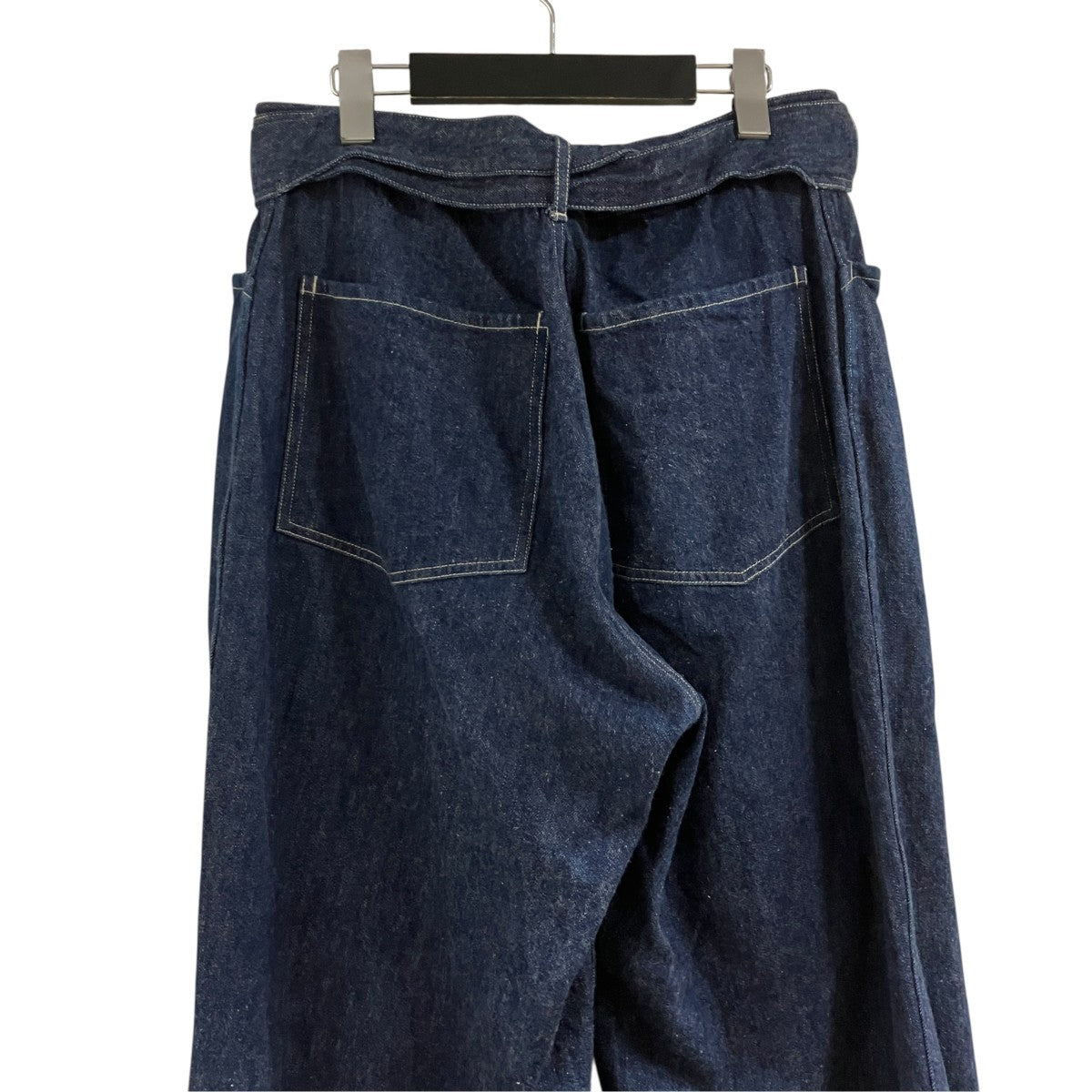 デニム ベルテッドパンツ
