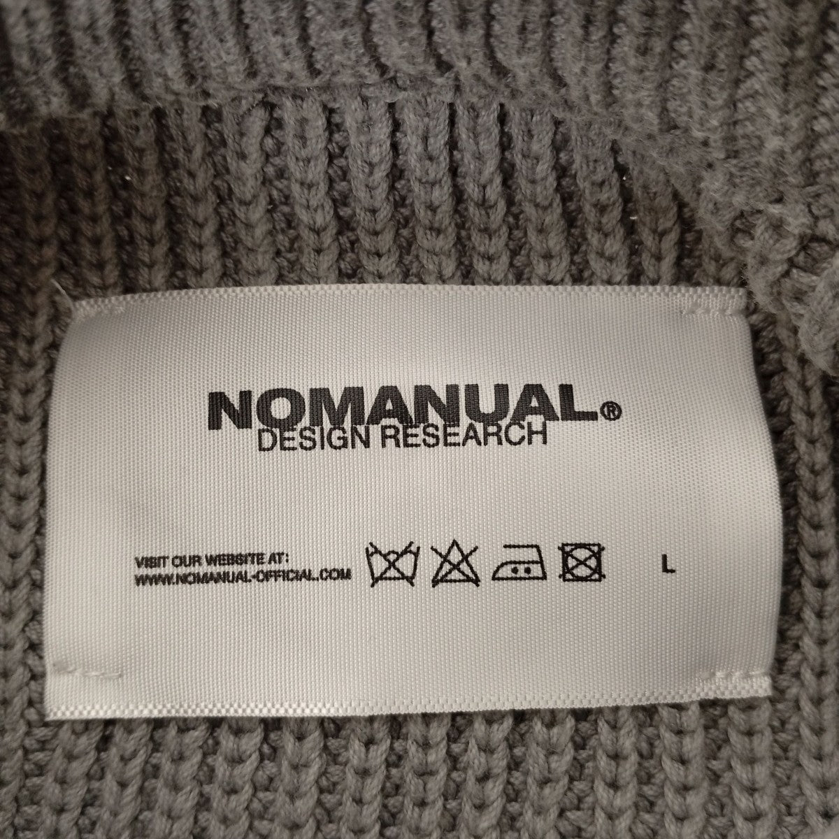 厚手ニットL.S WASHED KNIT
