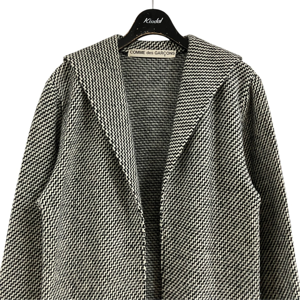 COMME des GARCONS ウールガウンコート 古着・中古-2枚目のアイテム画像