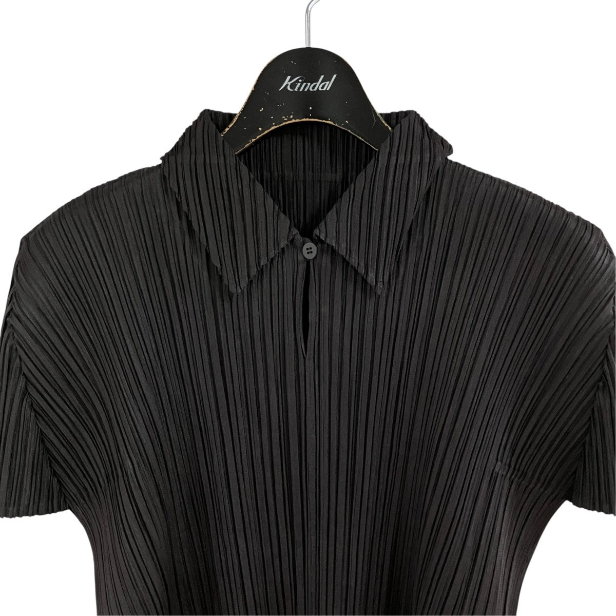 PLEATS PLEASE プリーツポロシャツ 古着・中古-2枚目のアイテム画像