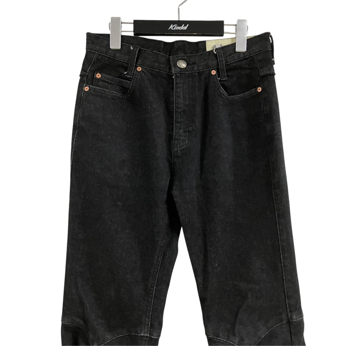 ANDERSSON BELL ヘムギャザーフレアデニムパンツ 古着・中古-2枚目のアイテム画像