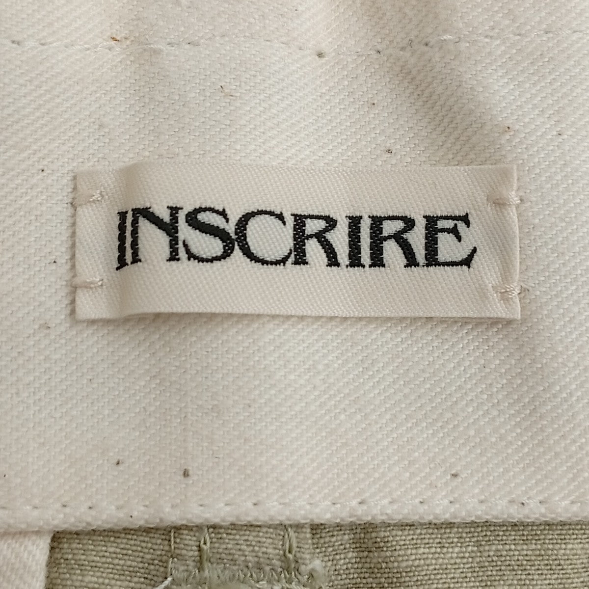 INSCRIRE ワイドチノパンI22AW-PT121 古着・中古-7枚目のアイテム画像