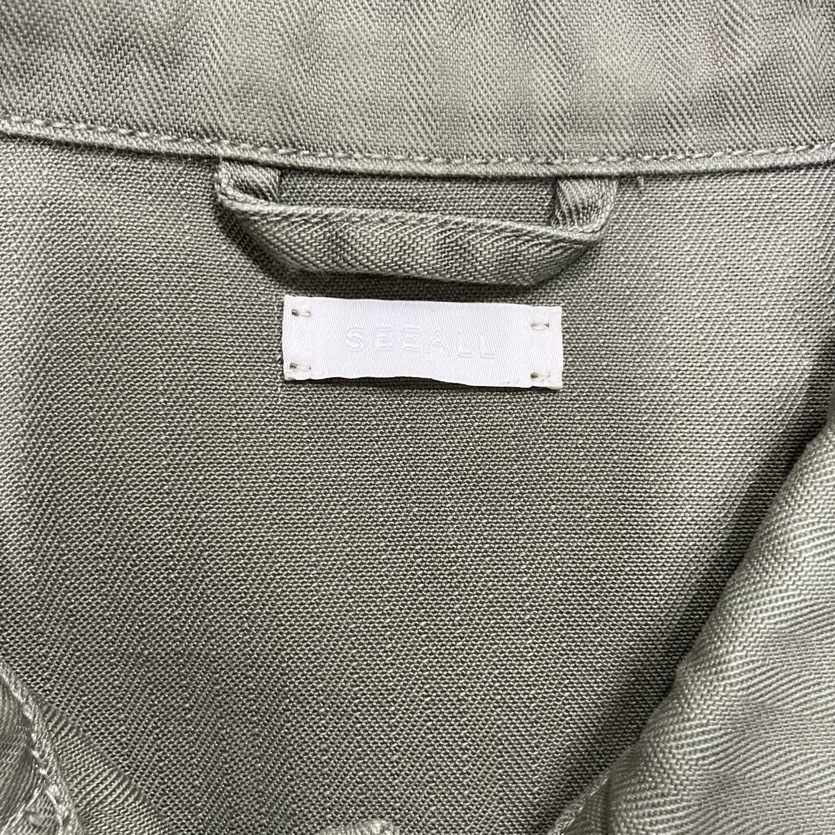 ヘリンボーンシャツ ジャケット