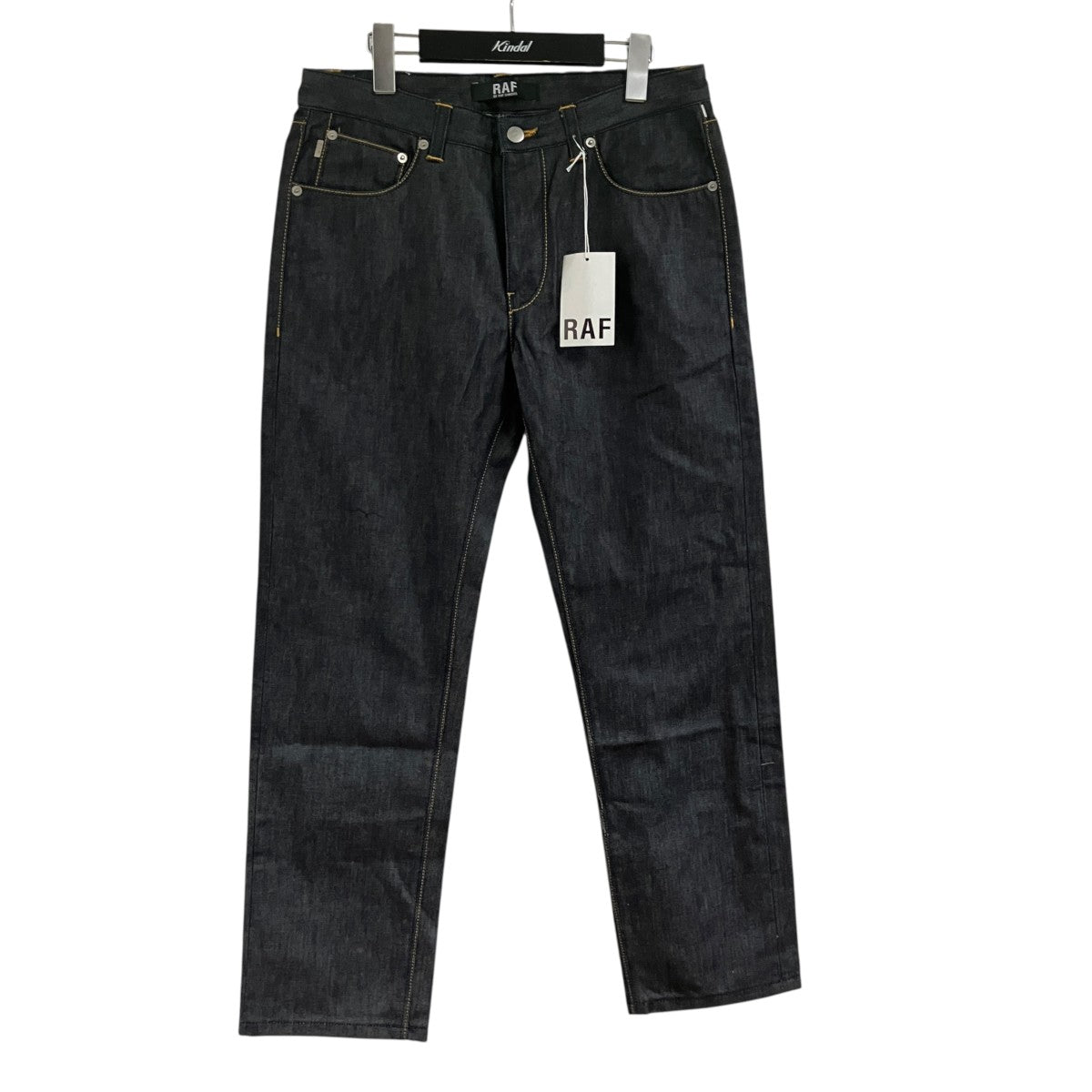 RAF BY RAF SIMONS サークルパッチデニムパンツ 古着・中古-1枚目のアイテム画像