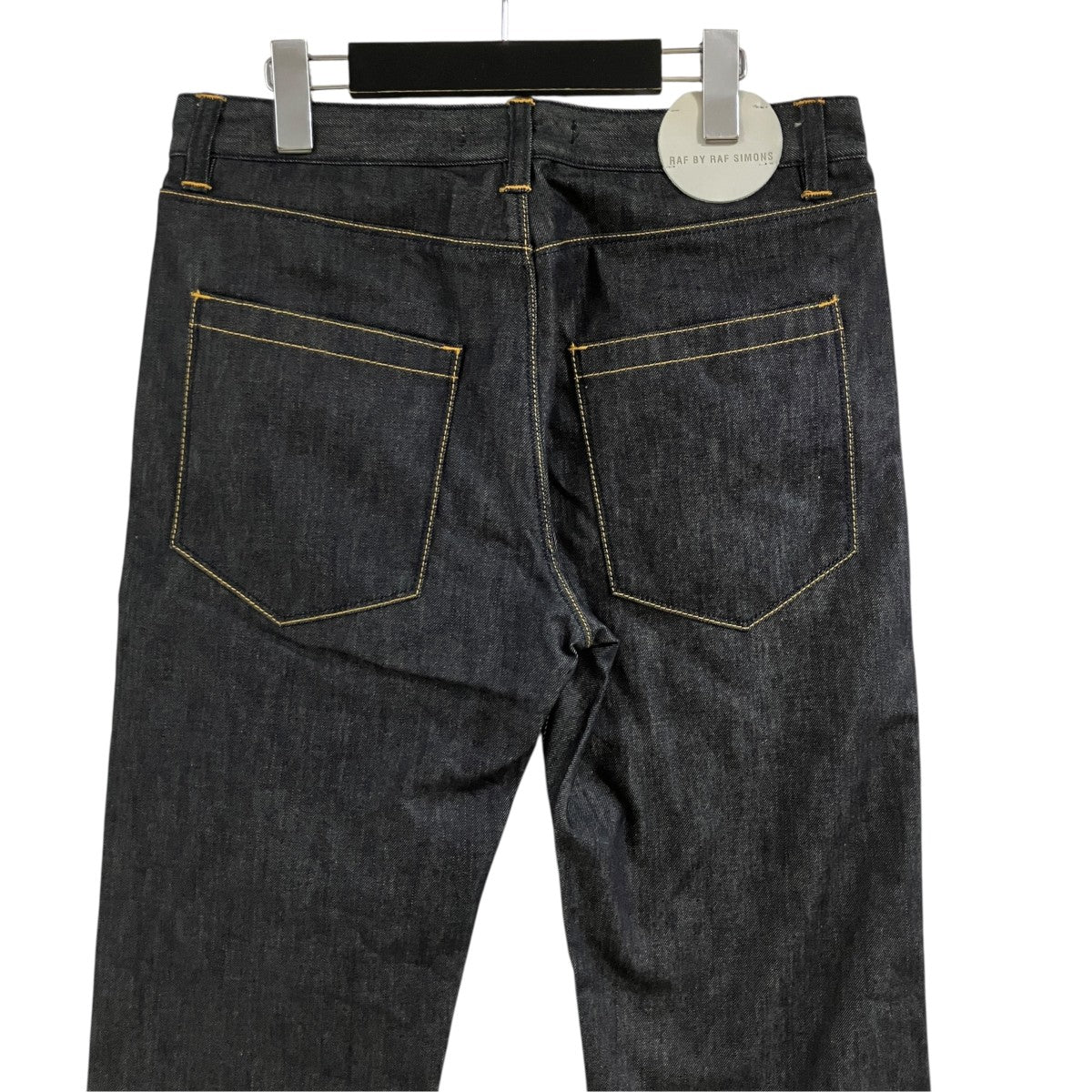 RAF BY RAF SIMONS サークルパッチデニムパンツ 古着・中古-4枚目のアイテム画像