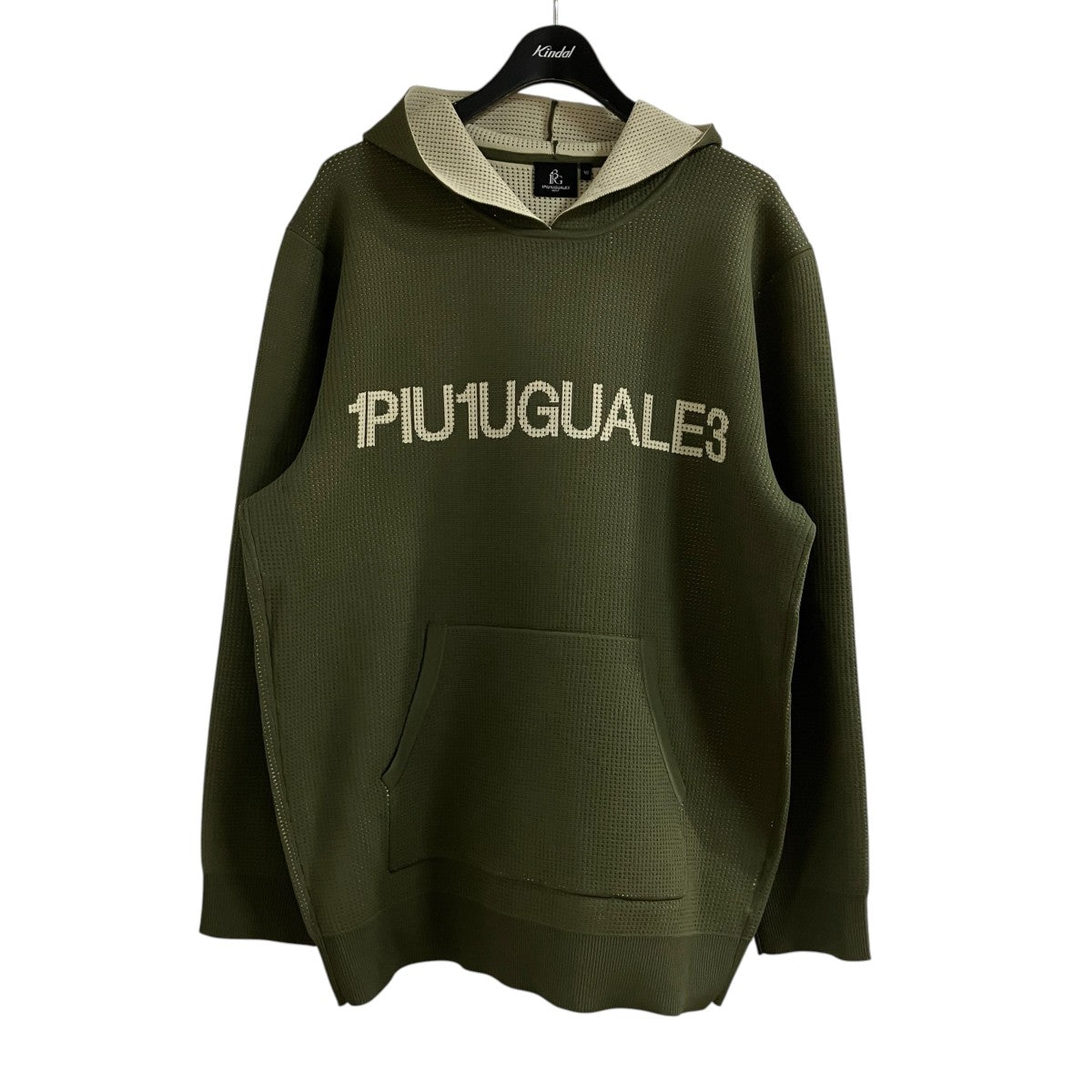 1piu1uguale3 ワッフルプルオーバーパーカー 古着・中古-1枚目のアイテム画像