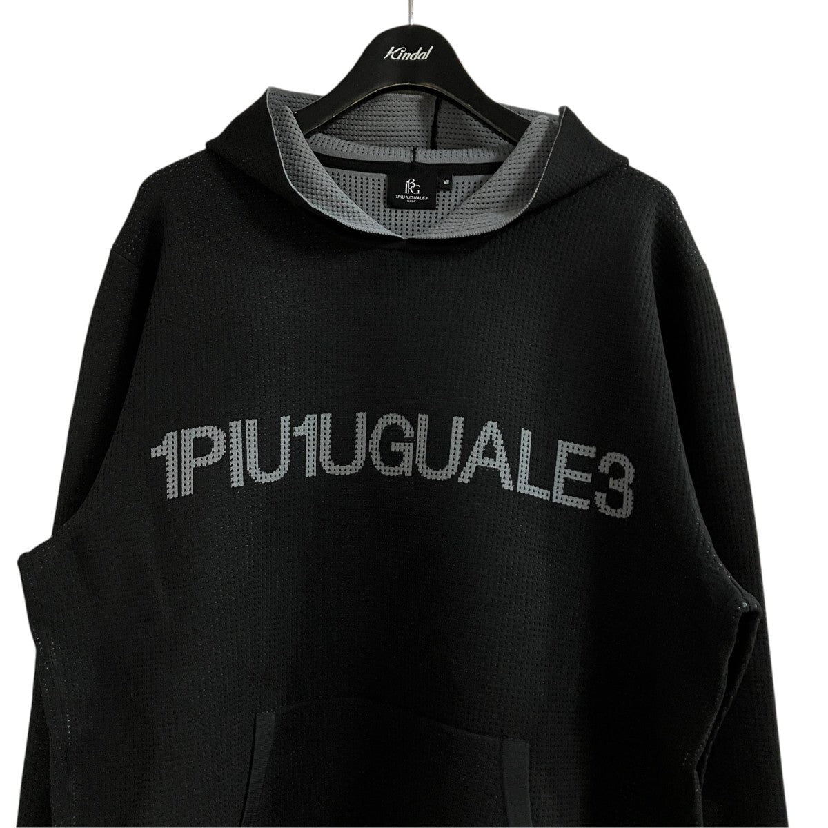 1piu1uguale3 ワッフルプルオーバーパーカー 古着・中古-2枚目のアイテム画像