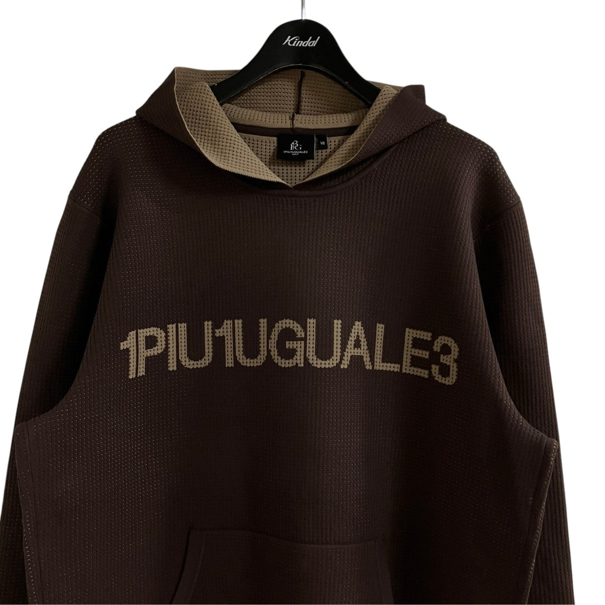 1piu1uguale3 ワッフルプルオーバーパーカー 古着・中古-2枚目のアイテム画像