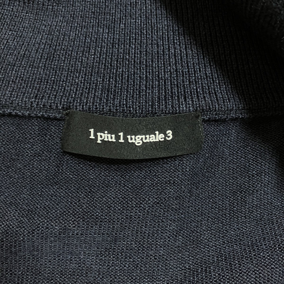 1piu1uguale3 ジップアップタートルネックニットセーター 古着・中古-5枚目のアイテム画像