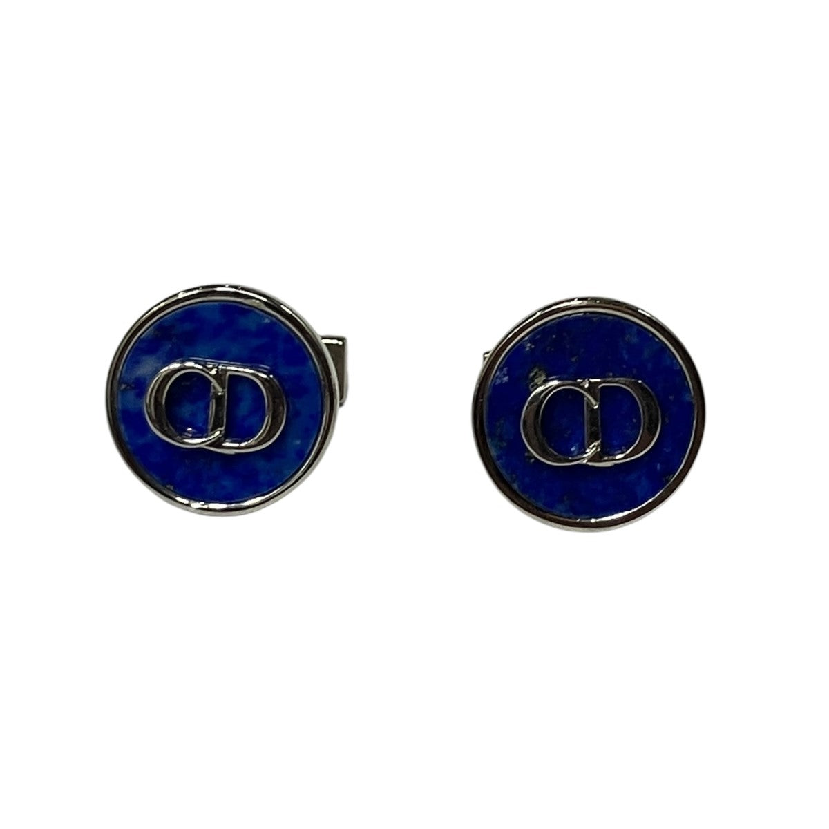 DIOR(ディオール) ラピスラズリCDロゴカフスリンクス シルバー×ブルー