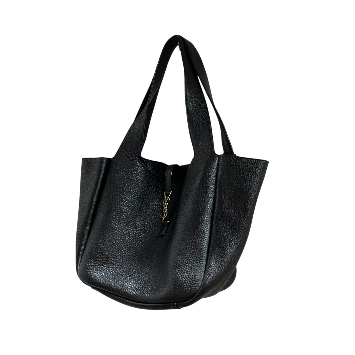 Saint Laurent Paris グレインレザー ソフトトートバッグ 古着・中古-3枚目のアイテム画像