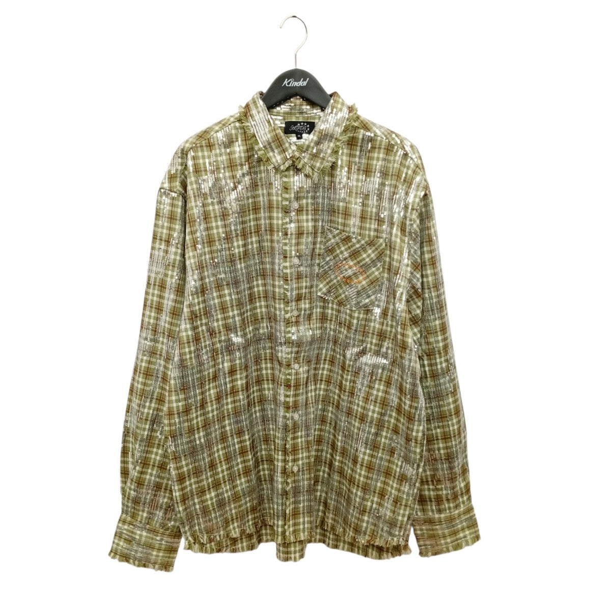 AFB スパンコールシャツ 古着・中古-1枚目のアイテム画像