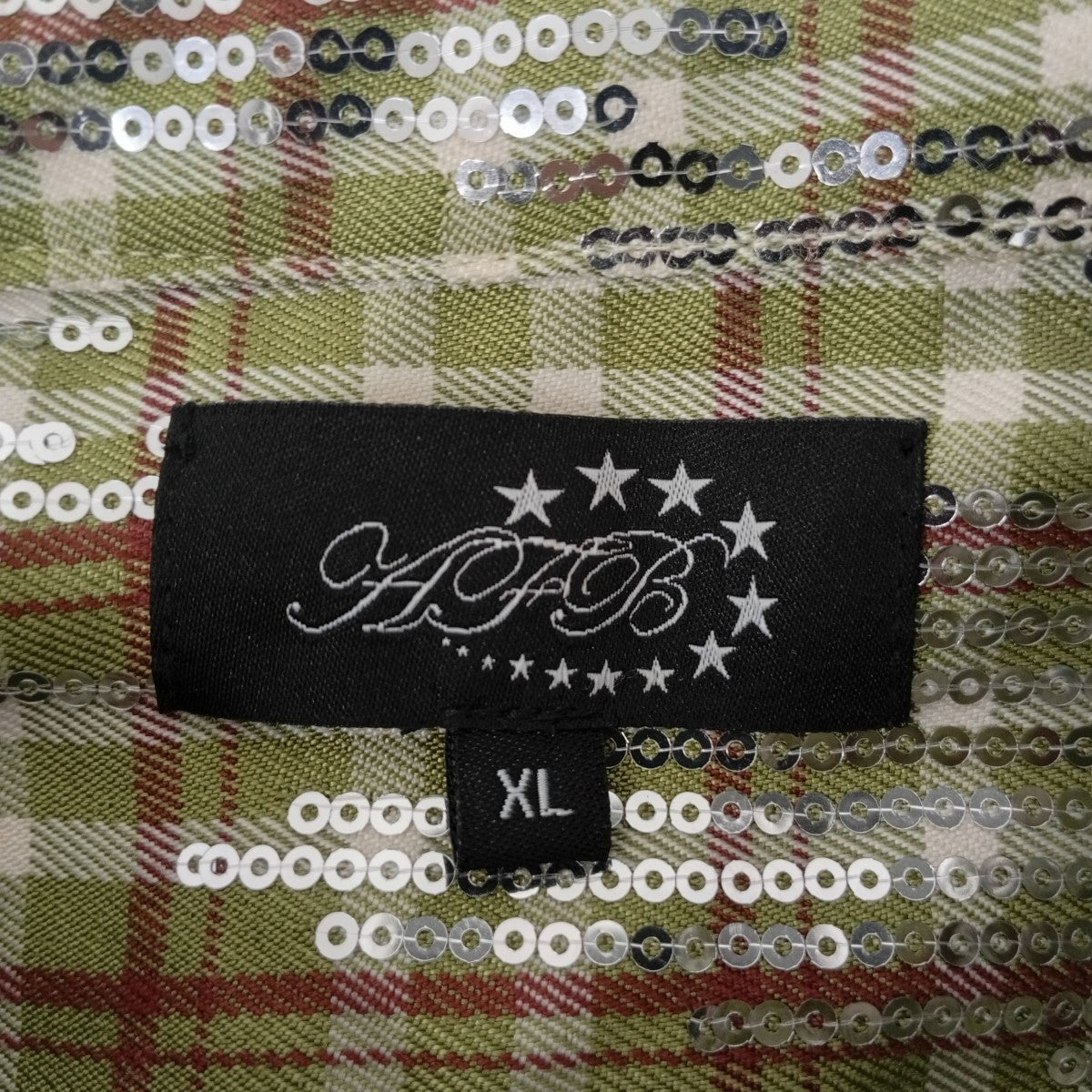 AFB スパンコールシャツ 古着・中古-3枚目のアイテム画像