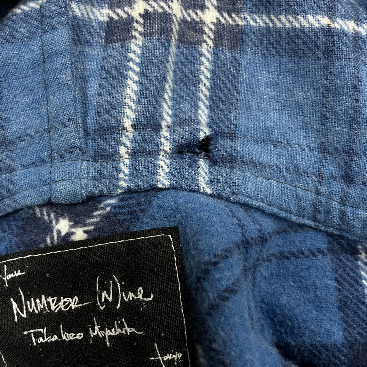 NUMBER (N)INE(ナンバーナイン) フード付きプルオーバーネルシャツ