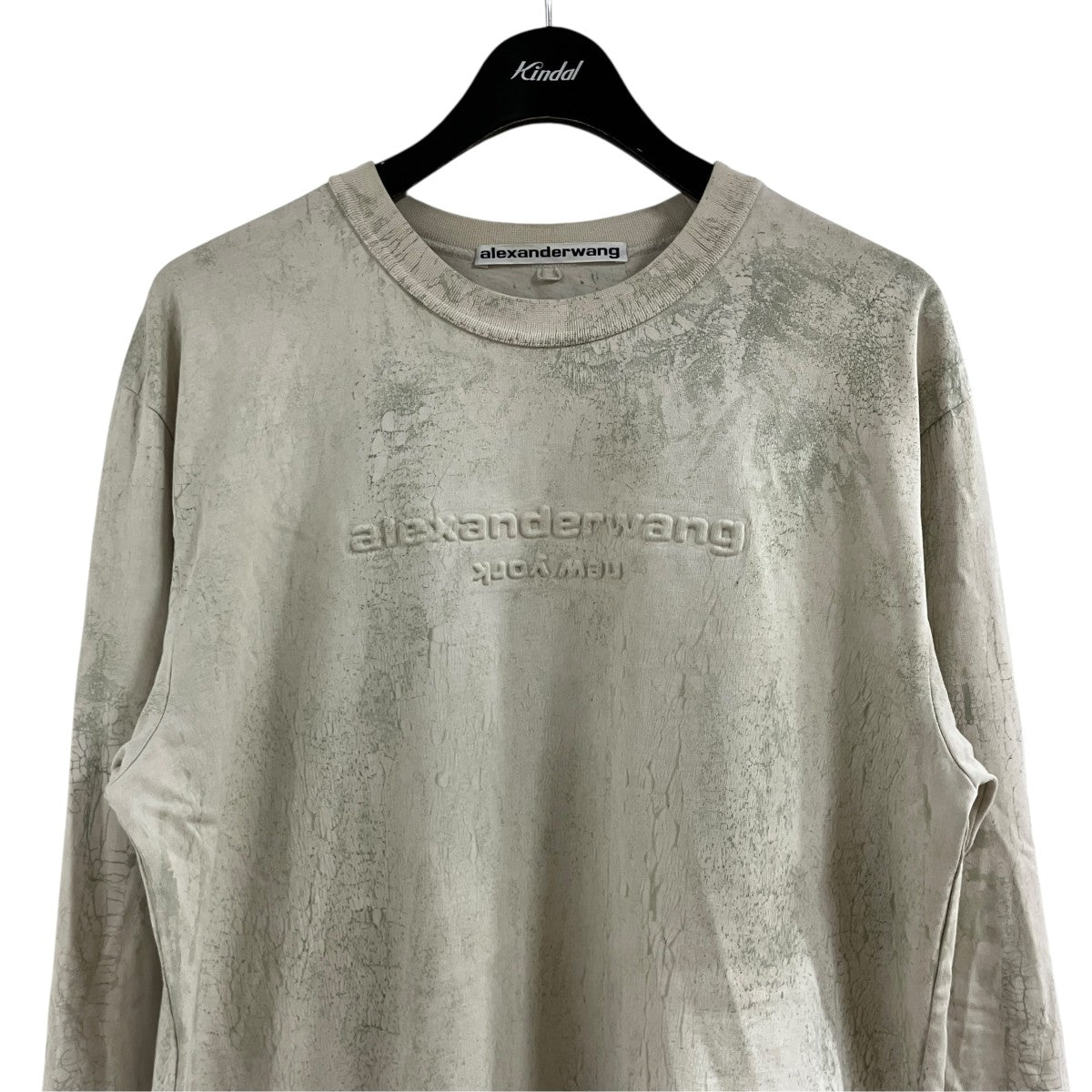ALEXANDER WANG ロングスリーブロゴエンボスTシャツ 古着・中古-2枚目のアイテム画像