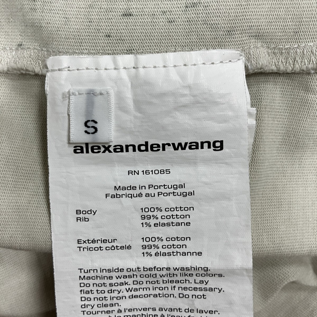 ALEXANDER WANG ロングスリーブロゴエンボスTシャツ 古着・中古-6枚目のアイテム画像