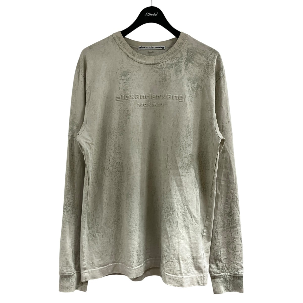 YOHJI YAMAMOTO ドロップステッチクルーネックニット 古着・中古-1枚目のアイテム画像