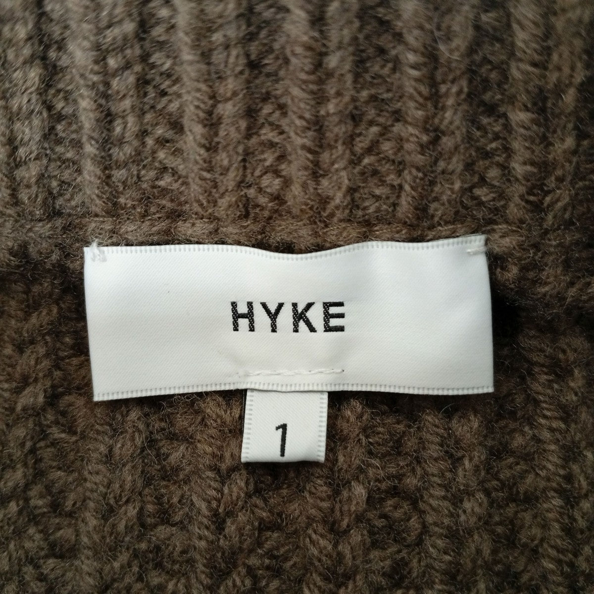 HYKE クルーネックニットセーター 古着・中古-3枚目のアイテム画像