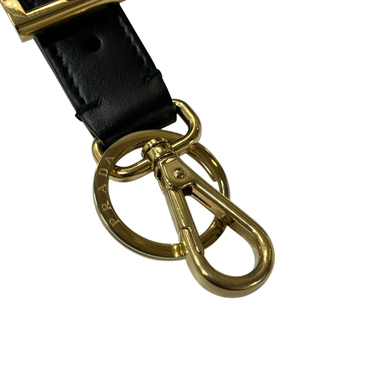 PRADA トライアングルロゴレザーキーホルダー 古着・中古-5枚目のアイテム画像