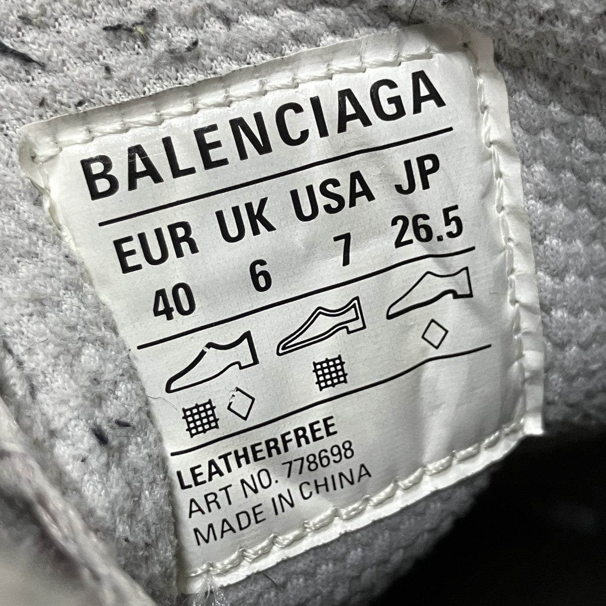 BALENCIAGA ローカットスニーカー 古着・中古-8枚目のアイテム画像