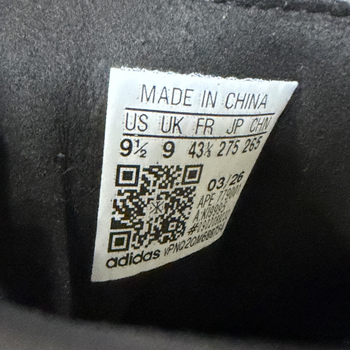 adidas レザーローカットスニーカー 古着・中古-8枚目のアイテム画像