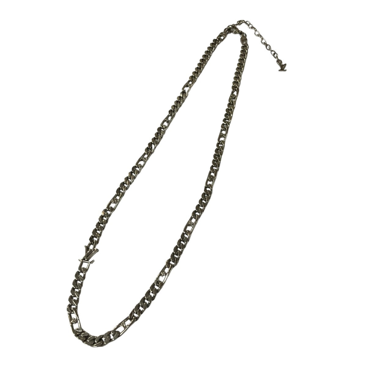LOUIS VUITTON フィガロ イニシャルチャーム リンクチェーンネックレス 古着・中古-1枚目のアイテム画像