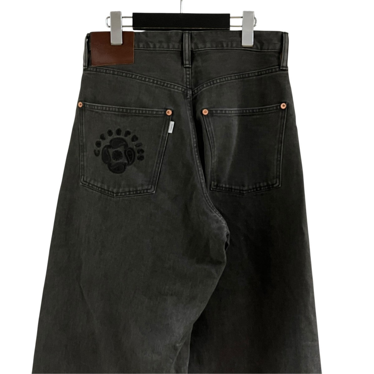 SUGARHILL×CarService ワイドデニムパンツ 古着・中古-4枚目のアイテム画像