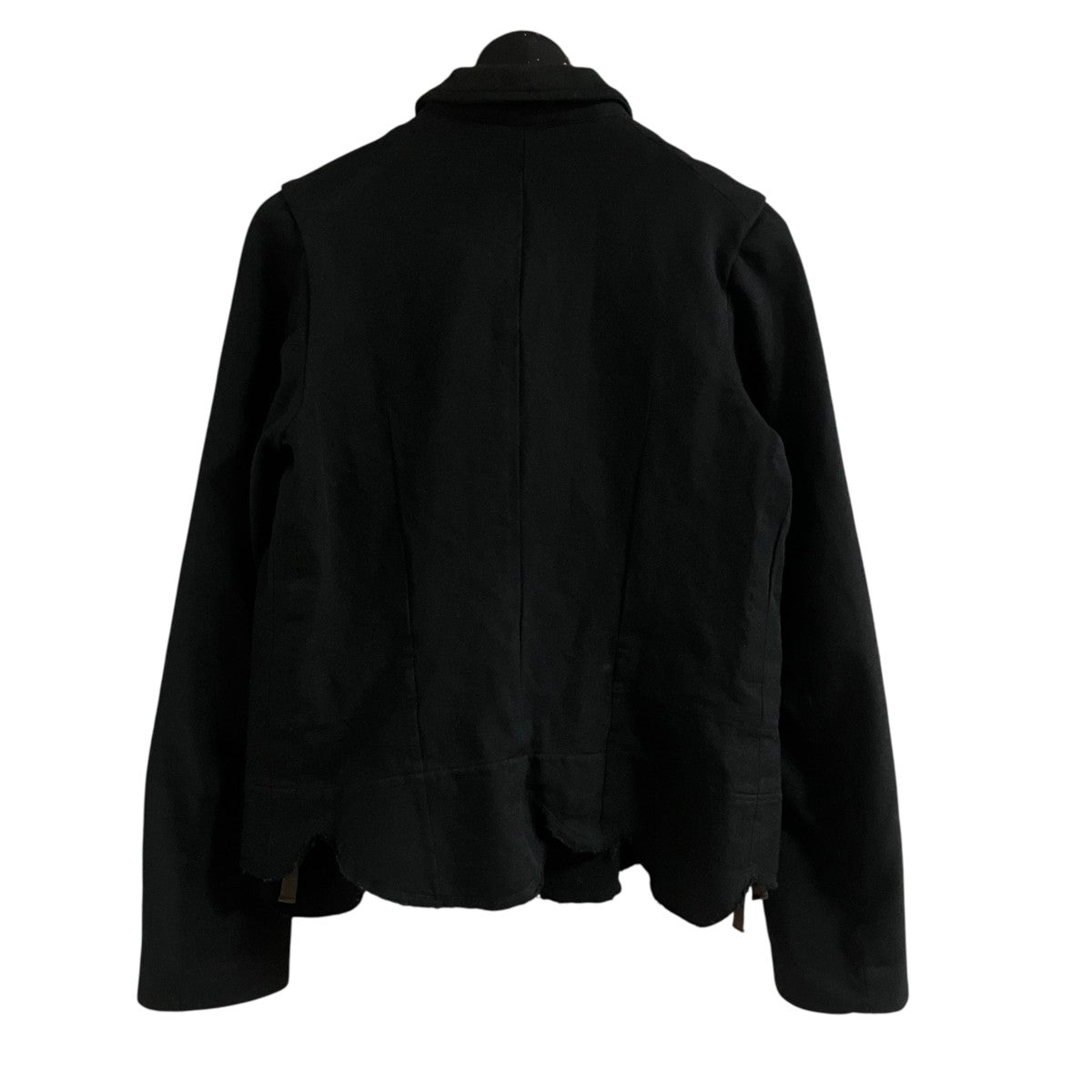 コムデギャルソン　ライダースジャケット　ポリ縮　スパンコール　AD2005 黒 ROBE DE CHAMBRE COMME DES GARCONS(ローブドシャンブル