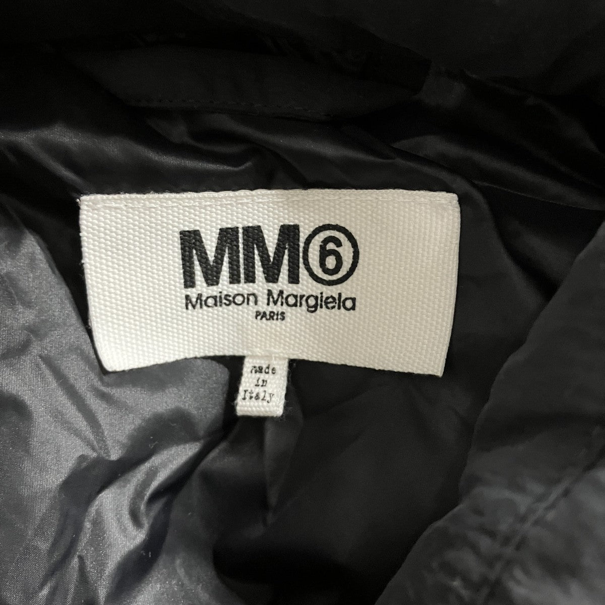 MM6 Maison Margiela 八の字 ジップアップ ダウンベスト 古着・中古-5枚目のアイテム画像
