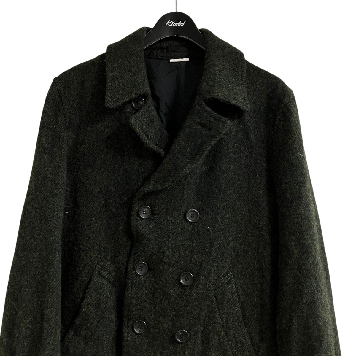 COMME des GARCONS HOMME DEUX ウールツイードコート 古着・中古-2枚目のアイテム画像