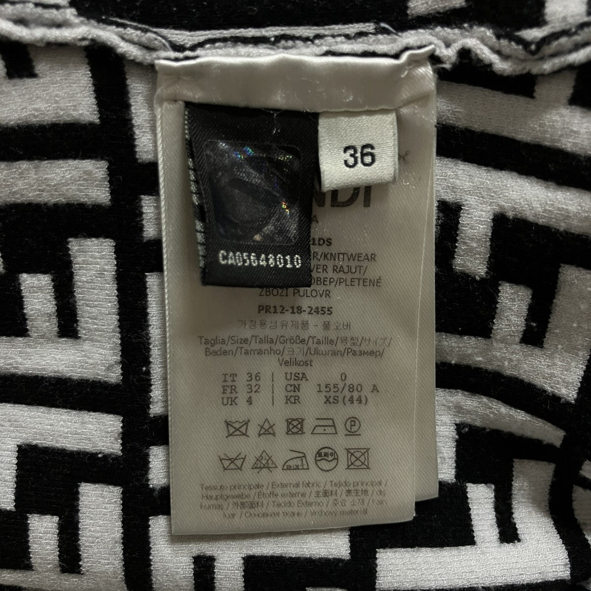 ズッカ柄ショートスリーブワンピース