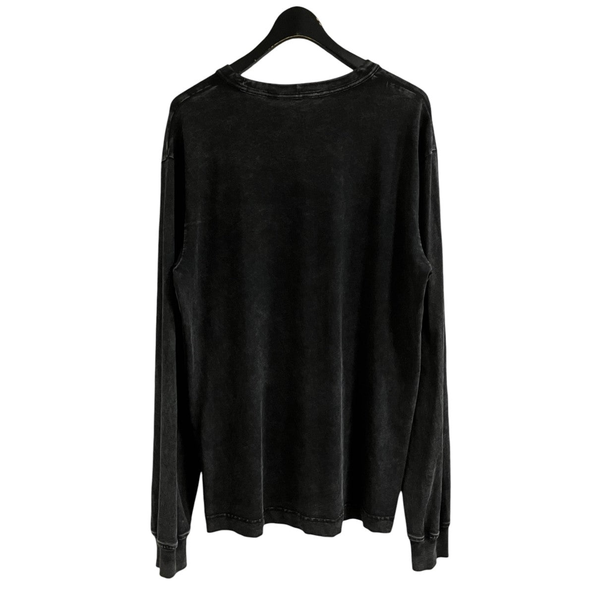 alexanderwang ロングスリーブカットソー ブラック S ALEXANDER WANG(アレキサンダーワン) ロゴロングスリーブTシャツ