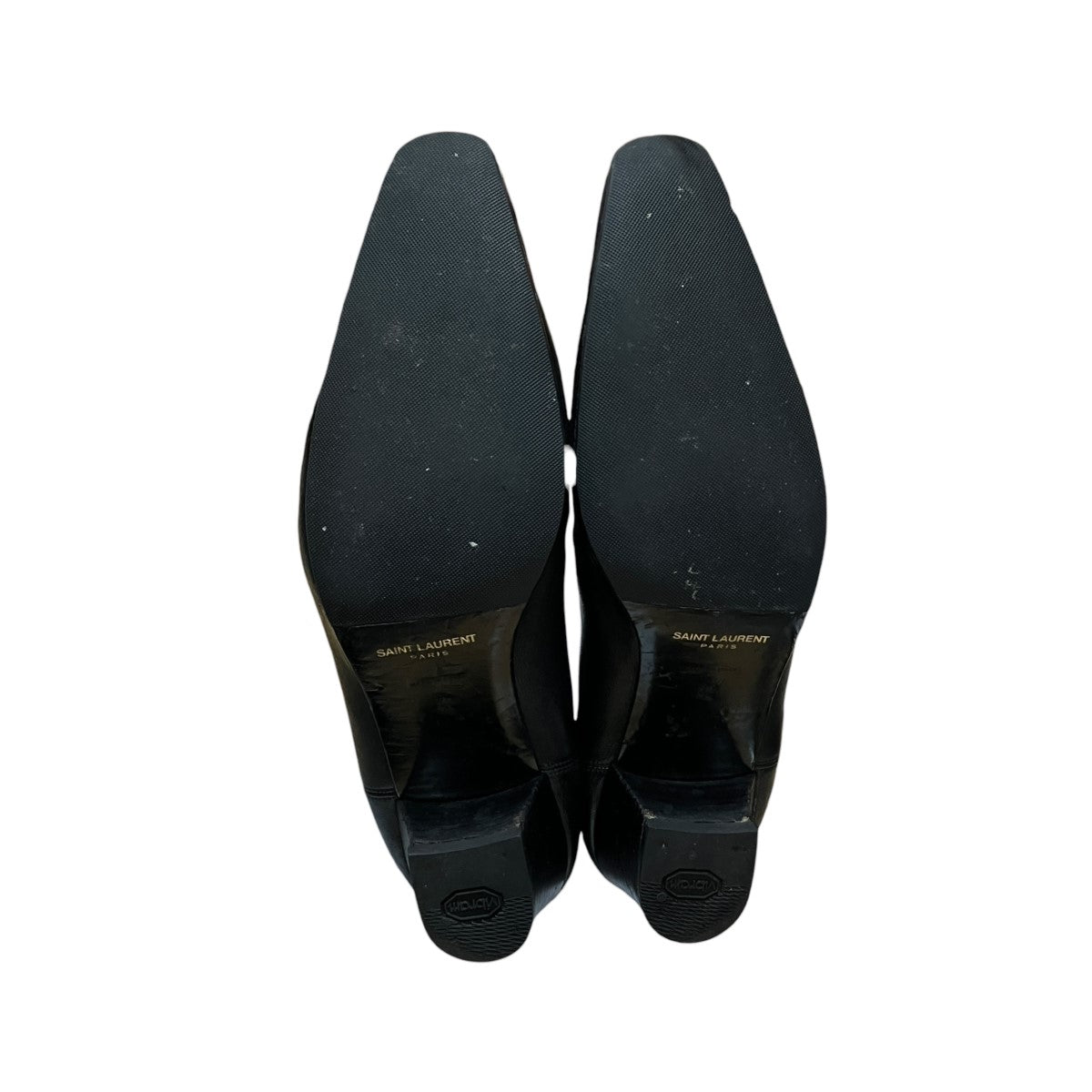 Saint Laurent Paris RAINER チェルシー レザー ヒール サイドゴア ショート ブーツ 古着・中古-8枚目のアイテム画像