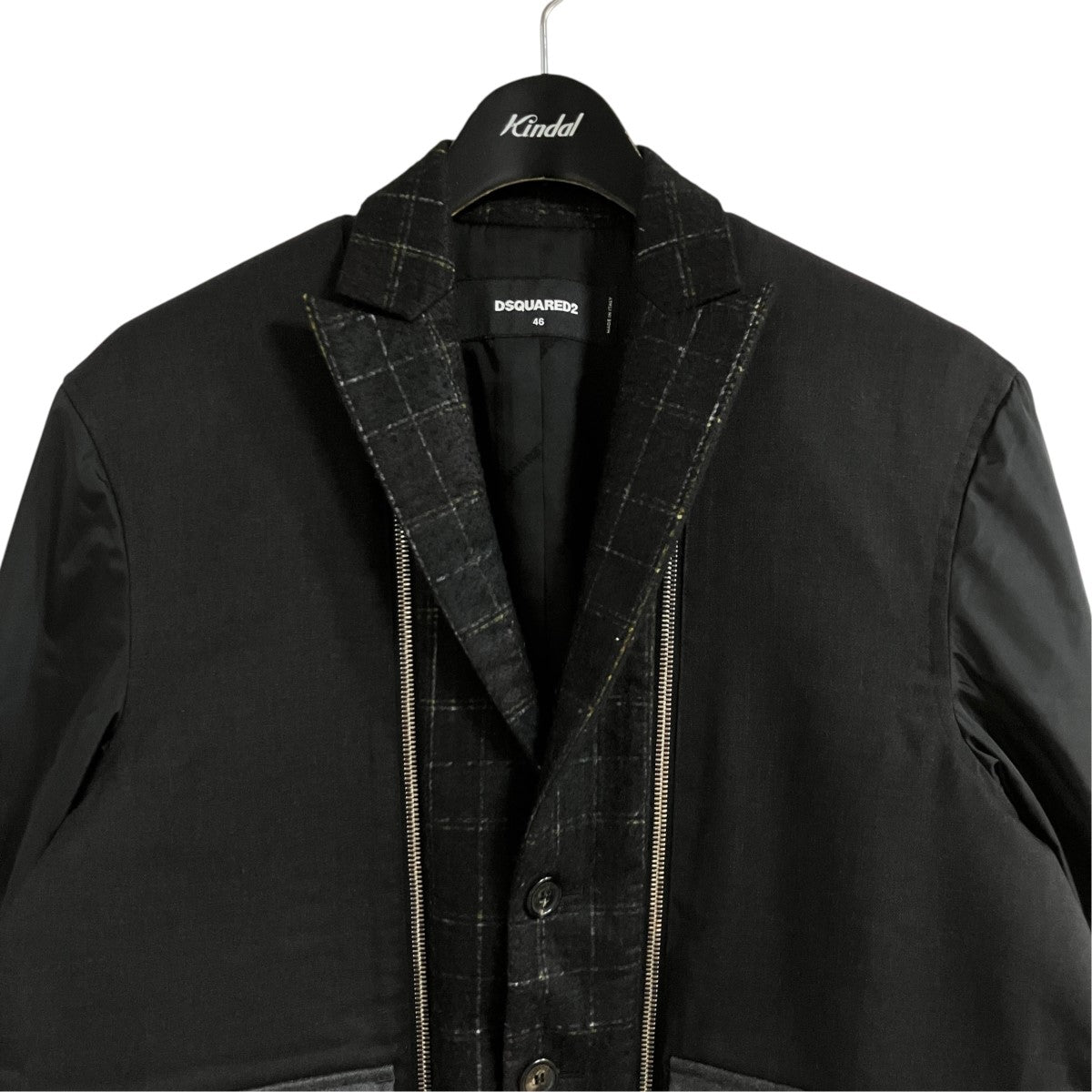 DSQUARED2(ディースクエアード) ジップデザインテーラードジャケット