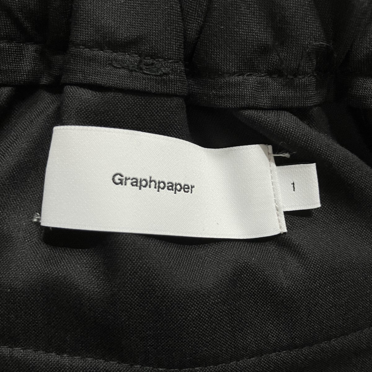 Graphpaper(グラフペーパー) スラックス GM223-40052B ブラック サイズ