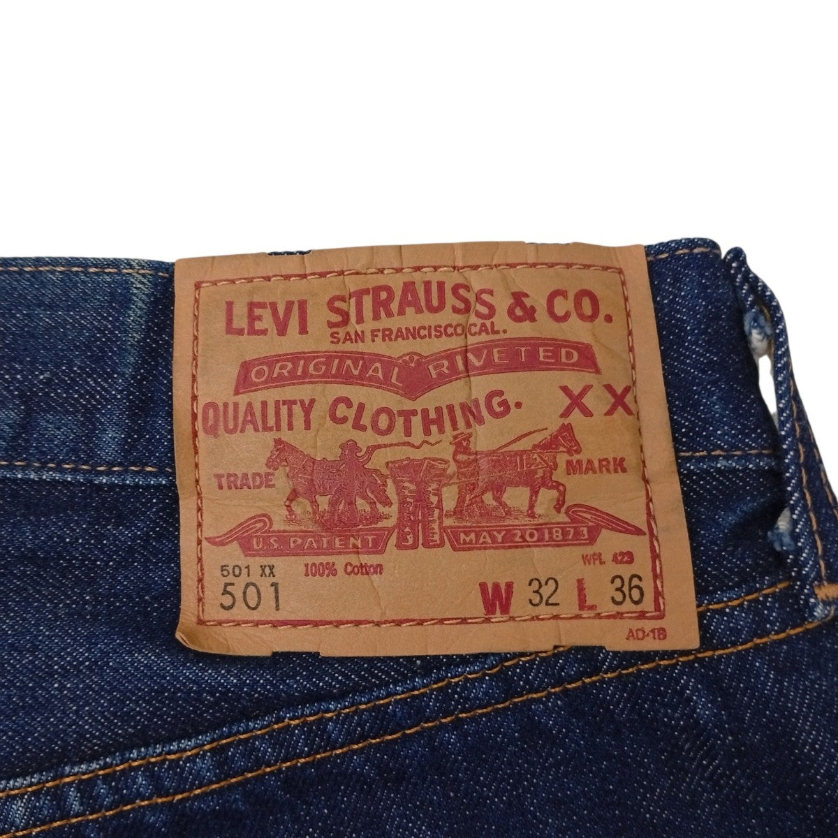 LEVI’S VINTAGE CLOTHING 66年モデル USA製デニムパンツ66501-0008 古着・中古-4枚目のアイテム画像