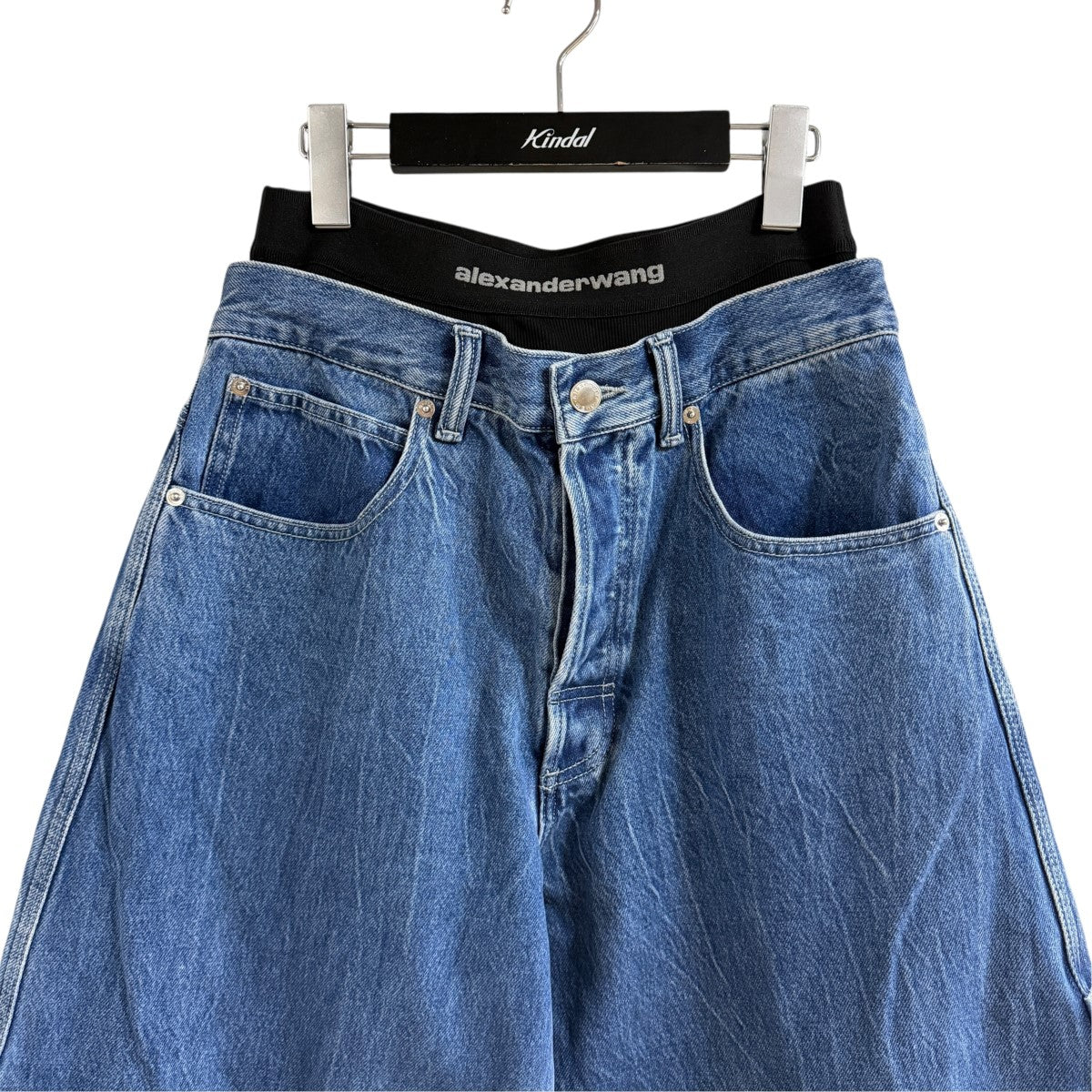 レイヤードデニムパンツ