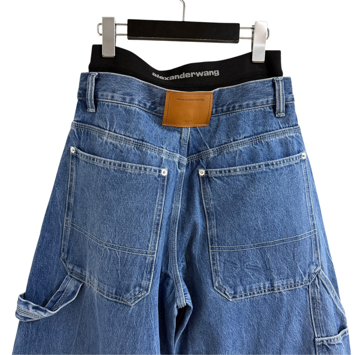 レイヤードデニムパンツ